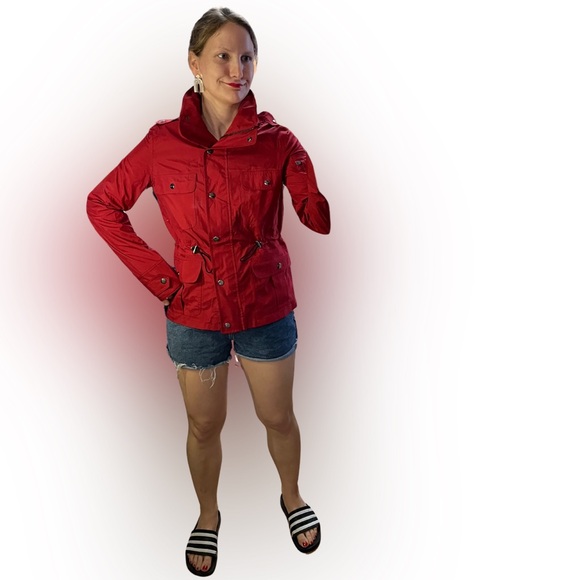 Burberry Red Utility Jacket (Size: S) - Picture 5 of 12